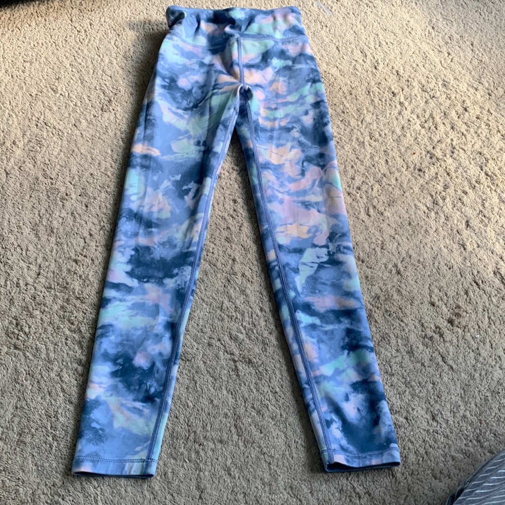 Athleta Girls High rise printed chit chat tight